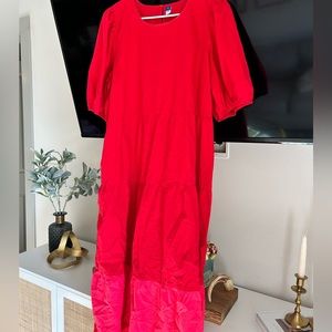 Colorblocked midi dress!